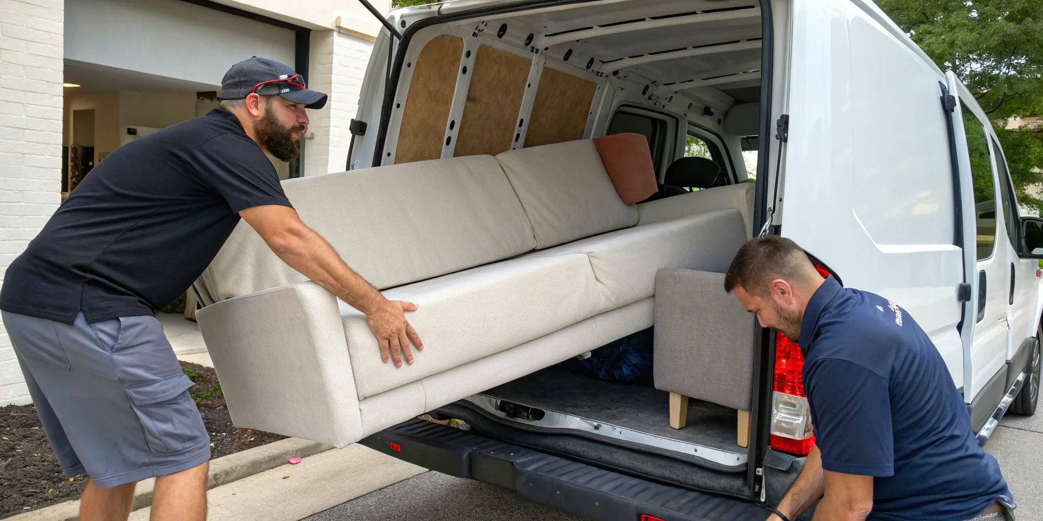 Flitt moving men loading furniture